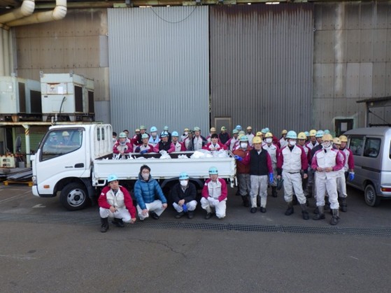 株式会社新来島どっくが今治市大西町新町甲945 大西工場で清掃活動を行いました！